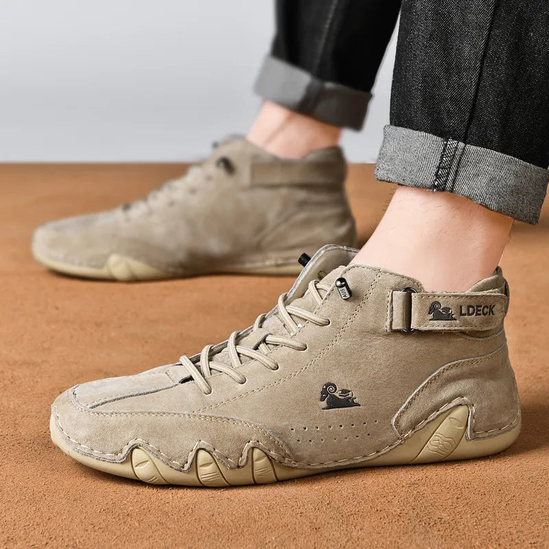 Men's Handmade Comfortable Suede High Boots