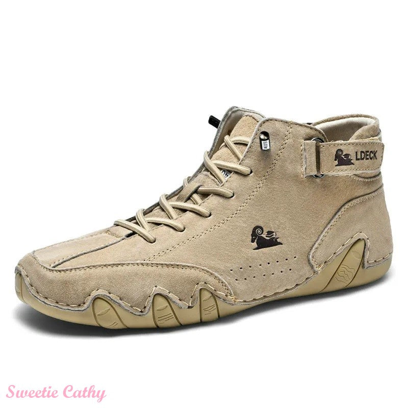 Men's Handmade Comfortable Suede High Boots