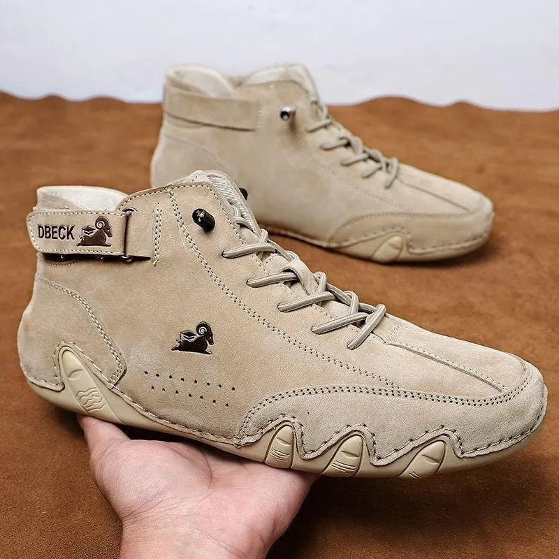 Men's Handmade Comfortable Suede High Boots