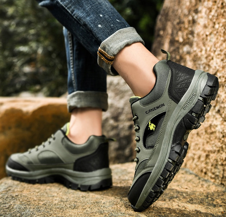Men's Outdoor Low-Top Hiking Shoes for Outdoor Trailing Trekking Camping Walking