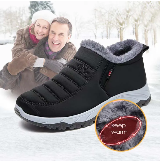 Winter Classic Style Non-Slip Warm Fleece Walking Shoes