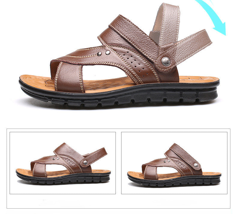 Summer New Men's Oxford Bottom Casual Sandals