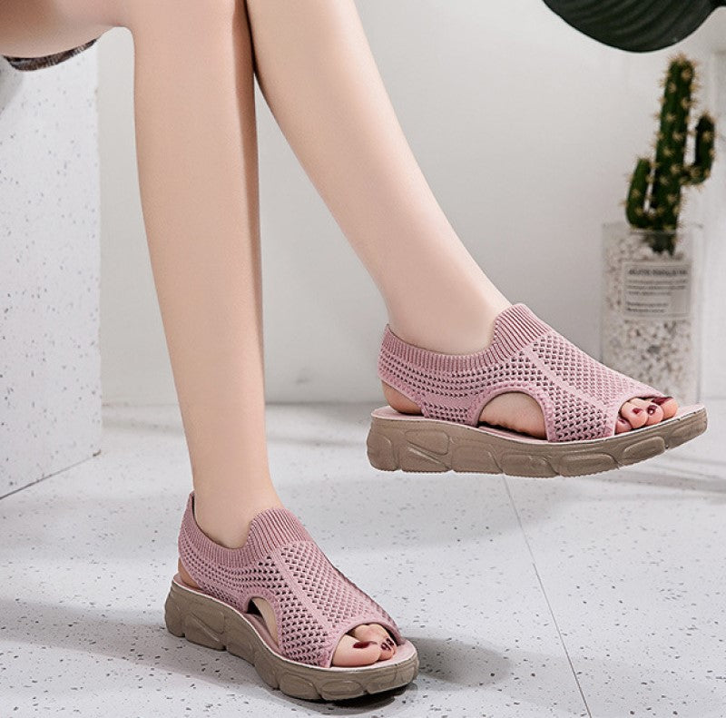 Women's Breathable Knitted Casual Sandals