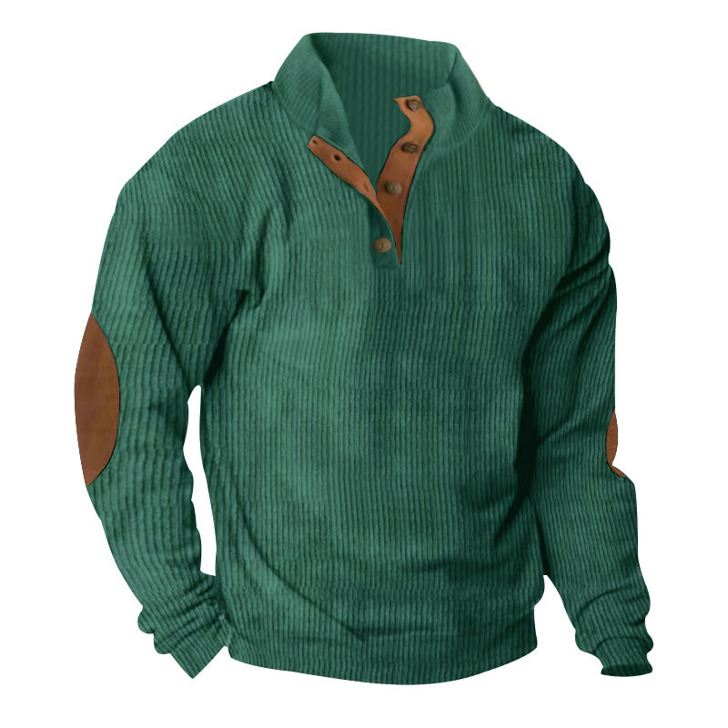 Men's Outdoor Casual Stand Collar Long Sleeve Shirt