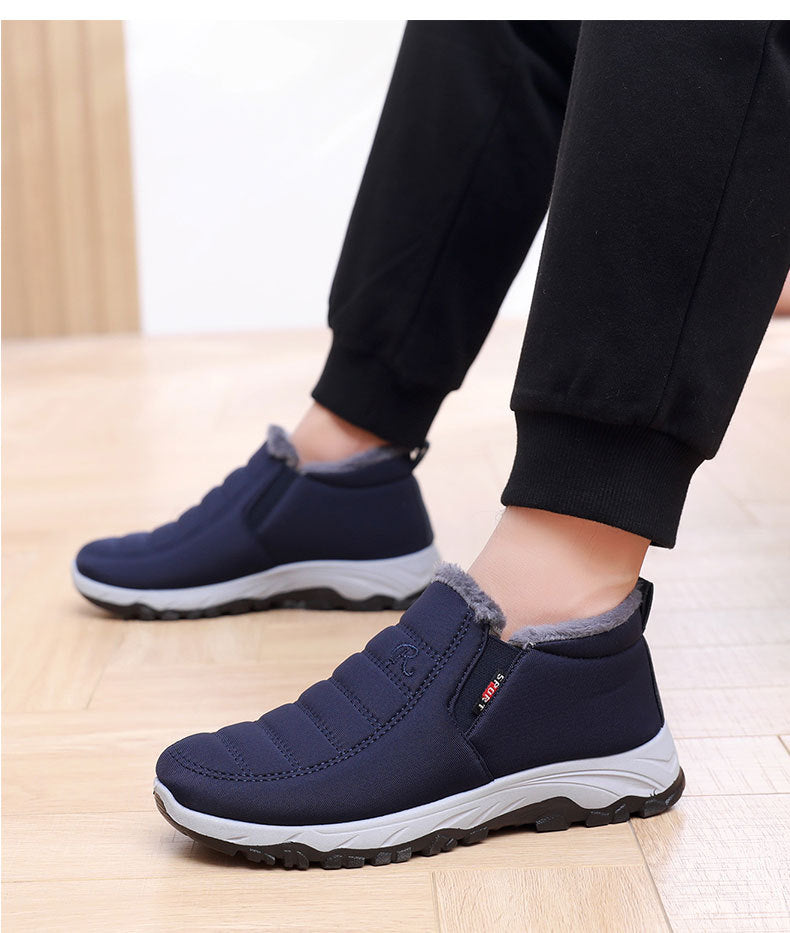 Winter Classic Style Non-Slip Warm Fleece Walking Shoes
