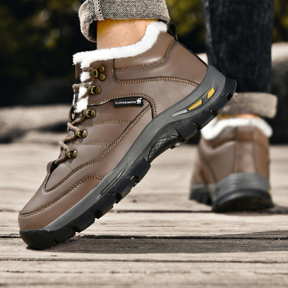 CANEMON QZ916 brown shoe DETAIL7