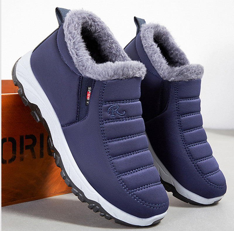 Winter Classic Style Non-Slip Warm Fleece Walking Shoes