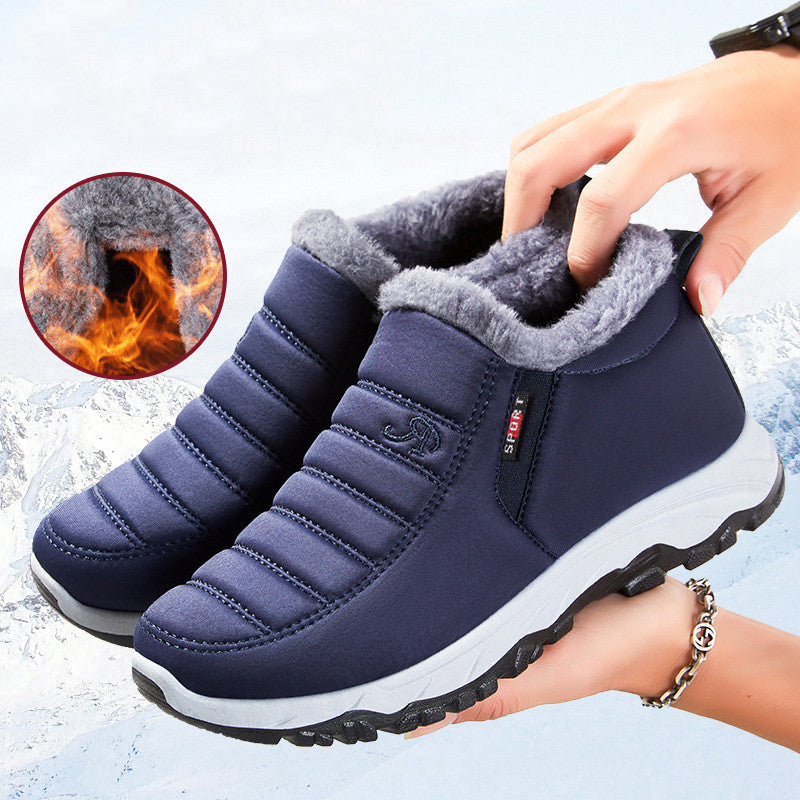 Winter Classic Style Non-Slip Warm Fleece Walking Shoes