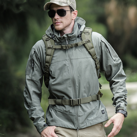 Mens Soft Tactical Waterproof Wind Resist Protective Jackets