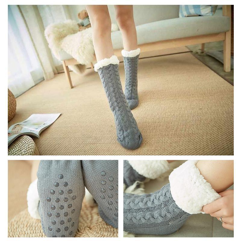 Extra-warm Fleece Indoor Slipper Socks