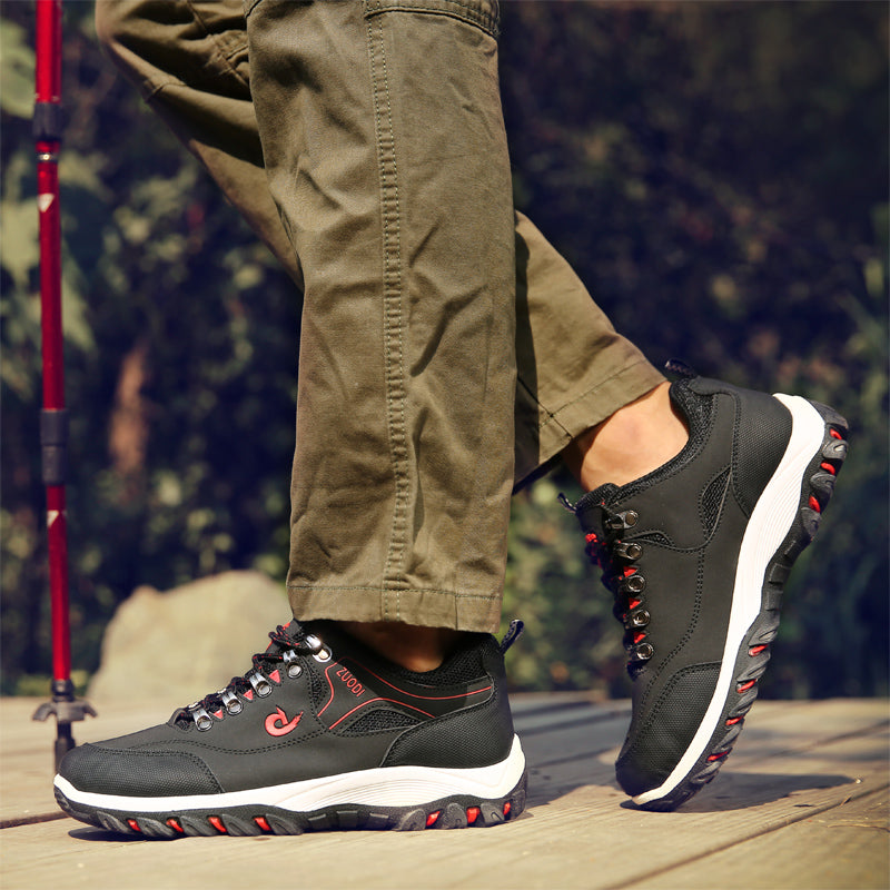 Men's Good Arch Support, Soft Leather Comfortable Outdoor Non-Slip Shoes