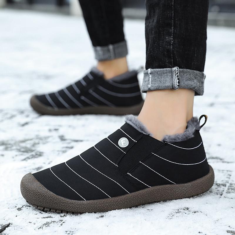 Men's Cotton Velvet Winter Warm Non-slip Shoes