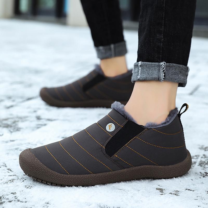 Men's Cotton Velvet Winter Warm Non-slip Shoes