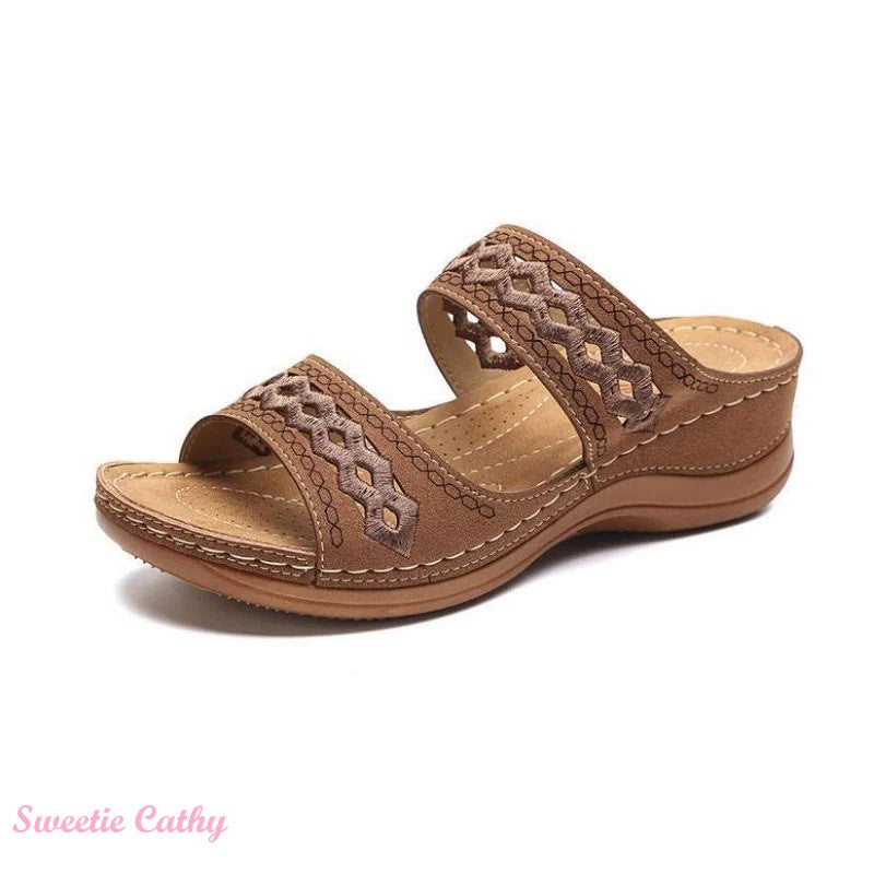 Women's Slope Heel Orthopedic Sandals