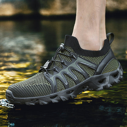 Men's Outdoor Non-Slip Breathable Flyweaving Trail Shoes