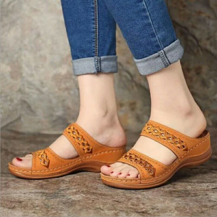 Women's Slope Heel Orthopedic Sandals