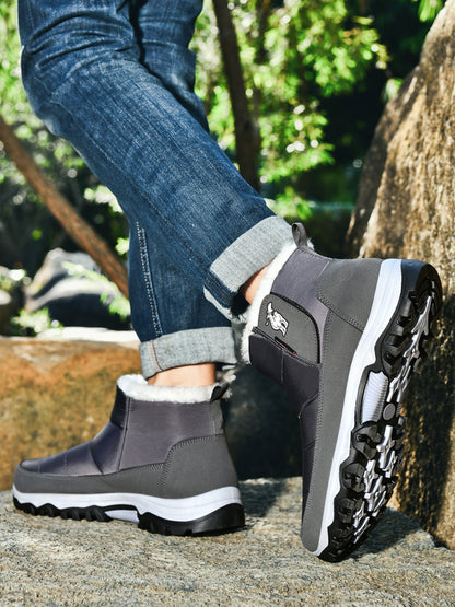 CANEMON 2135 Black men's winter boots detail