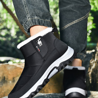 CANEMON 2135 black winter ankle boot worn profile