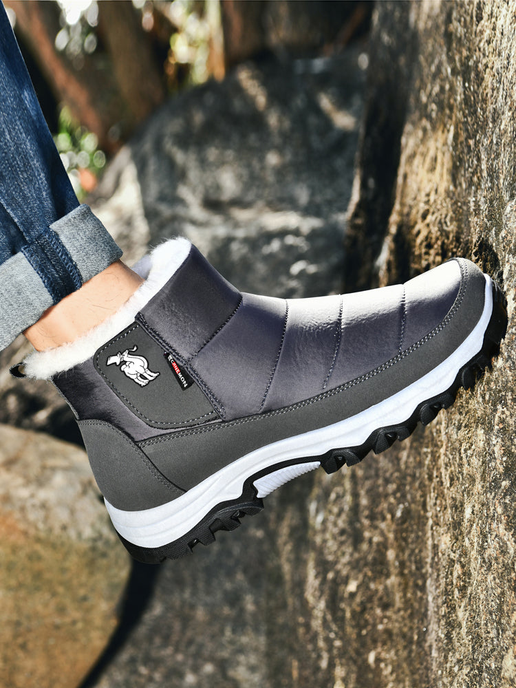 CANEMON 2135 Gray pull-on ankle boots