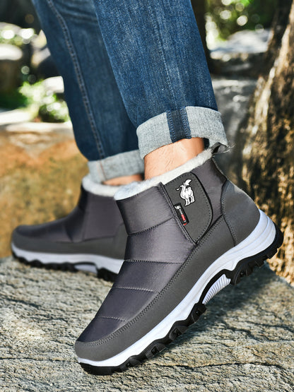 CANEMON 2135 Gray fleece-lined boots