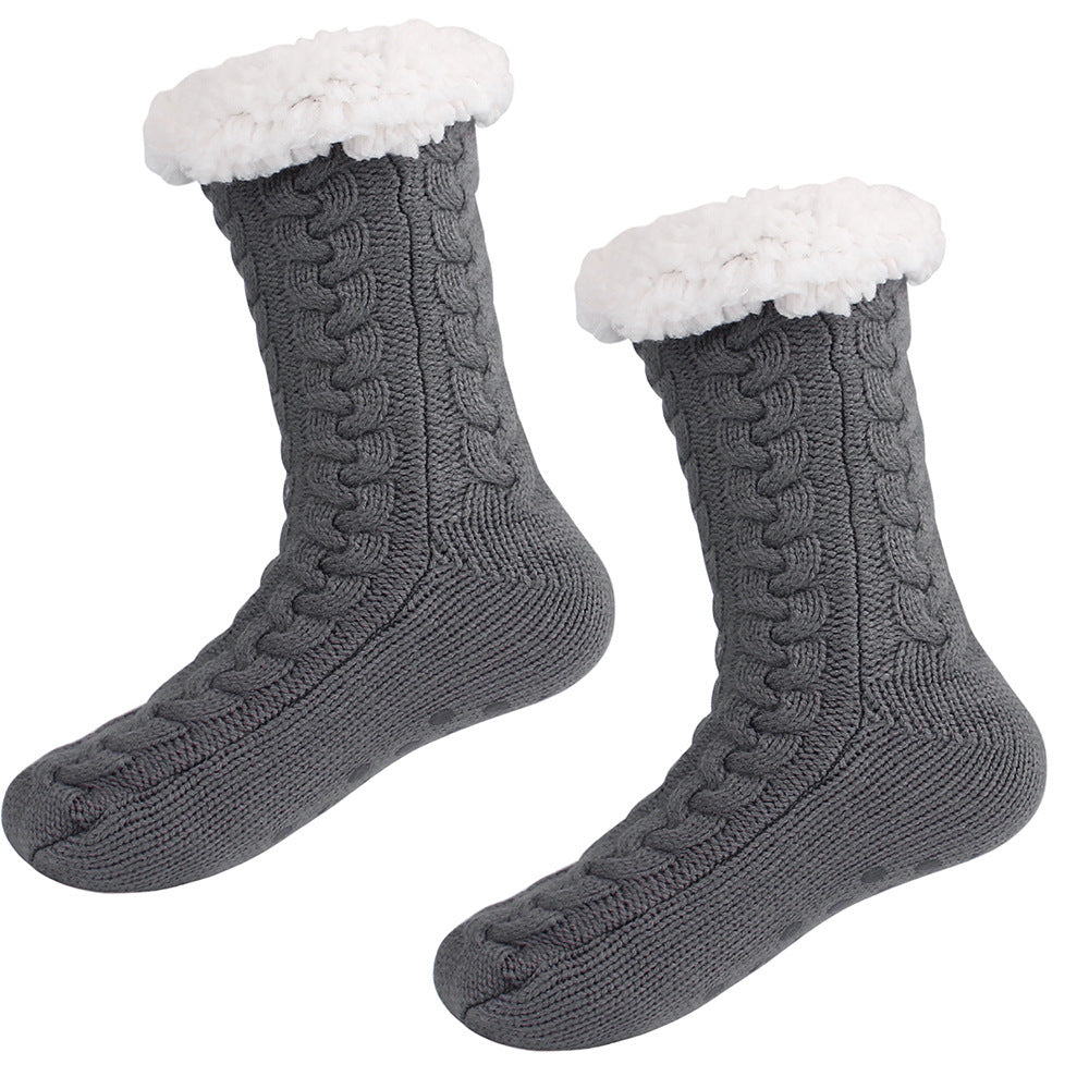 Extra-warm Fleece Indoor Slipper Socks – SweetieCathy