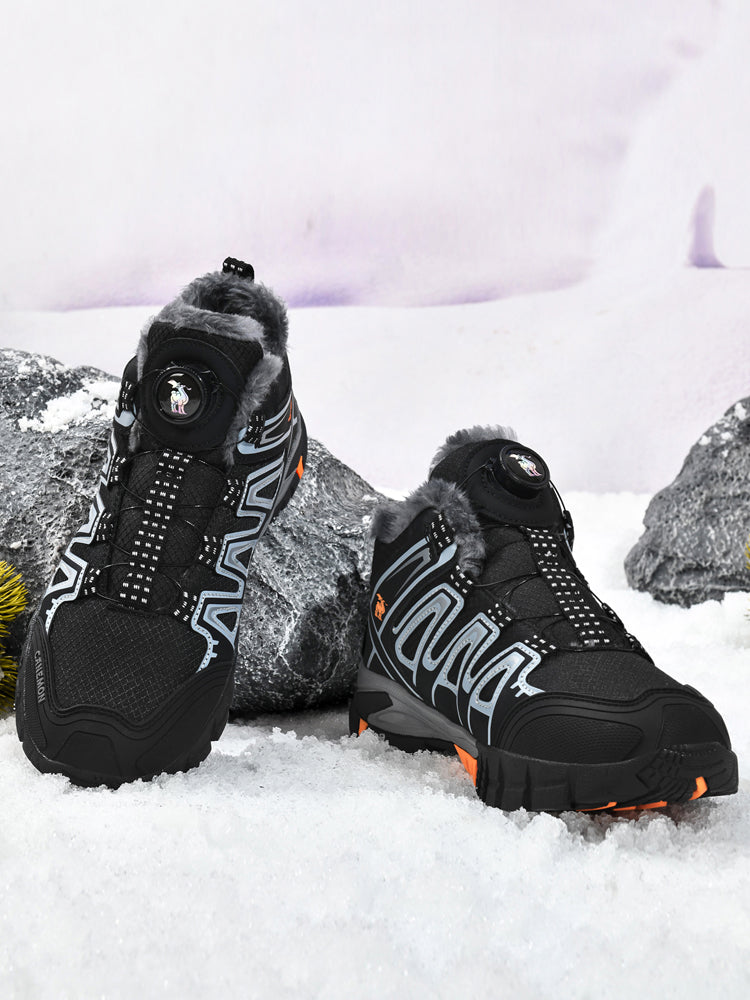 CANEMON 2939 men's fleece-lined winter walking shoes in Black - view 5
