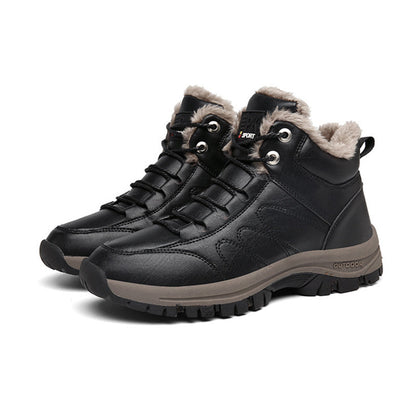 Men's Hiking Hand-Sewn Leather Winter Snow Boots