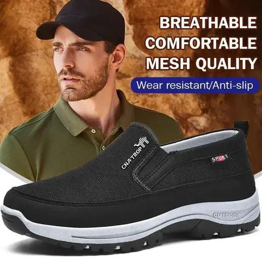 Men's Arch Support & Breathable and Light & Non-Slip Shoes - Proven Plantar Fasciitis, Foot and Heel Pain Relief.
