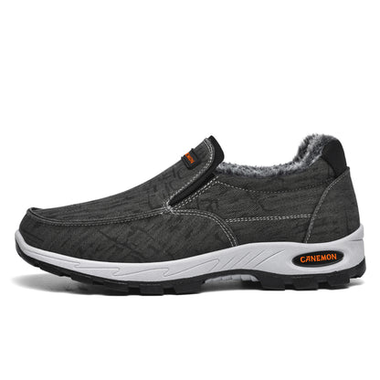 CANEMON 339 black plush-lined slip-on shoe, manufacturer photo 01