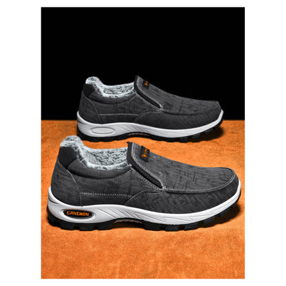 CANEMON 339 black plush-lined slip-on shoe, manufacturer photo 05