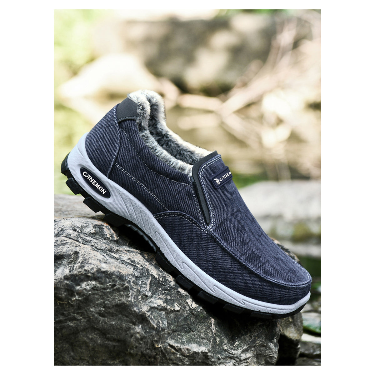 CANEMON 339 blue plush-lined slip-on shoe, manufacturer photo 06