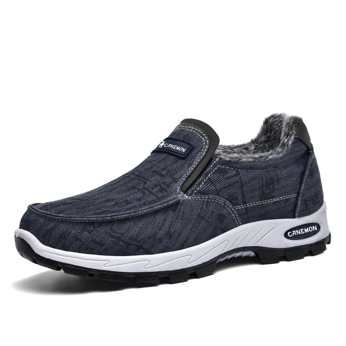 CANEMON 339 blue plush-lined slip-on shoe, manufacturer photo MAIN