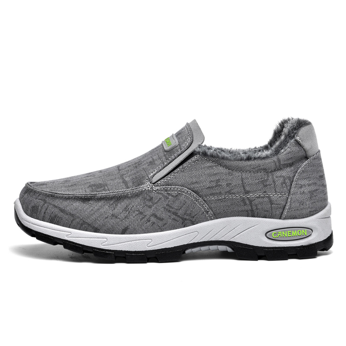 CANEMON 339 gray plush-lined slip-on shoe, manufacturer photo 01