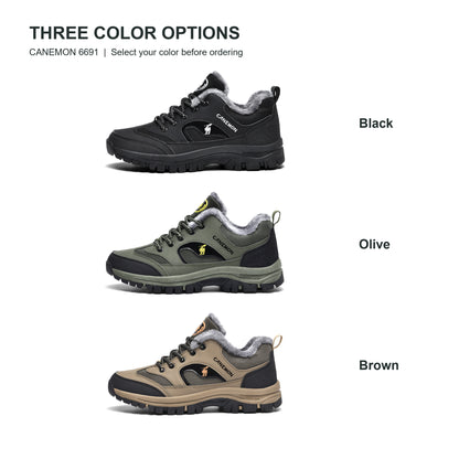 CANEMON Men's Fleece-Lined Winter Walking Shoes 6691, view 10