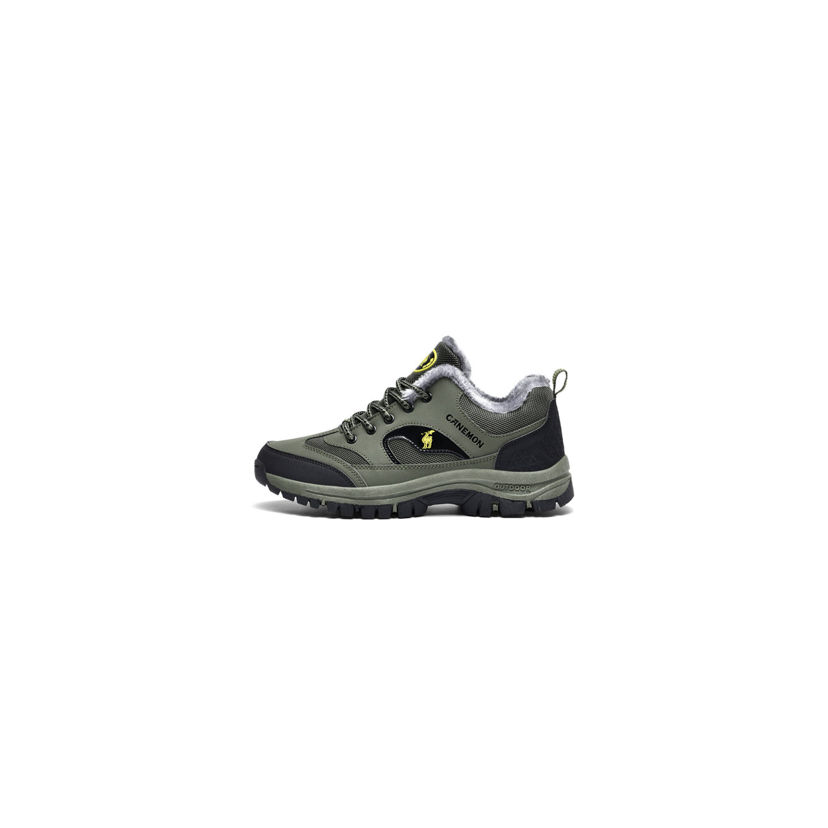 CANEMON 6691 Olive winter walking shoe side view