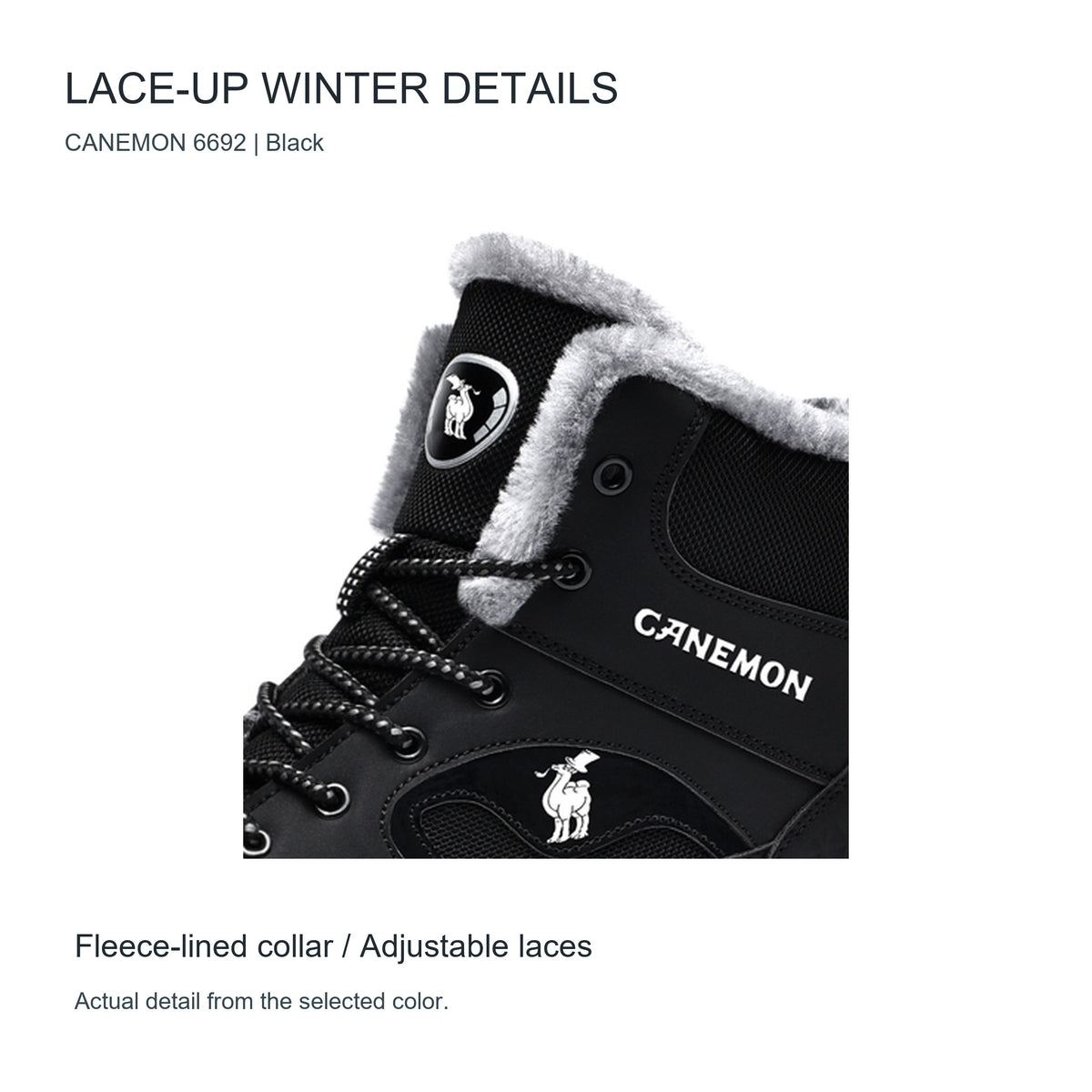 CANEMON 6692 black details faithful product photograph