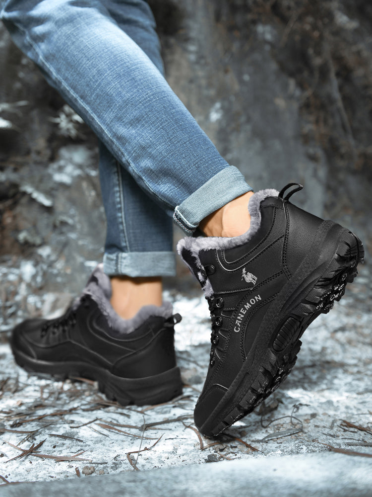 CANEMON 711-1 Black winter ankle boot view 3