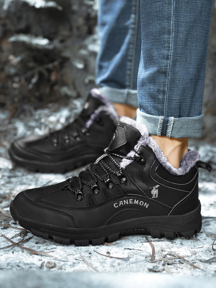 CANEMON 711-1 Black winter ankle boot view 4