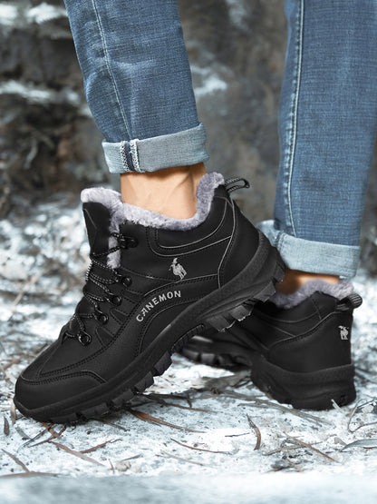 CANEMON 711-1 Black winter ankle boot view 6