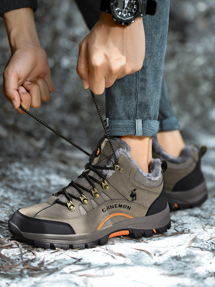 CANEMON 711-1 Brown winter ankle boot view 3