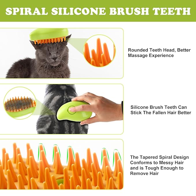 Spray Massage Brush for Cats and Dogs