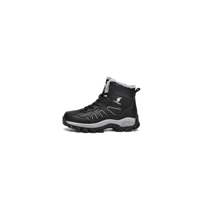 CANEMON men's black fleece-lined winter boots