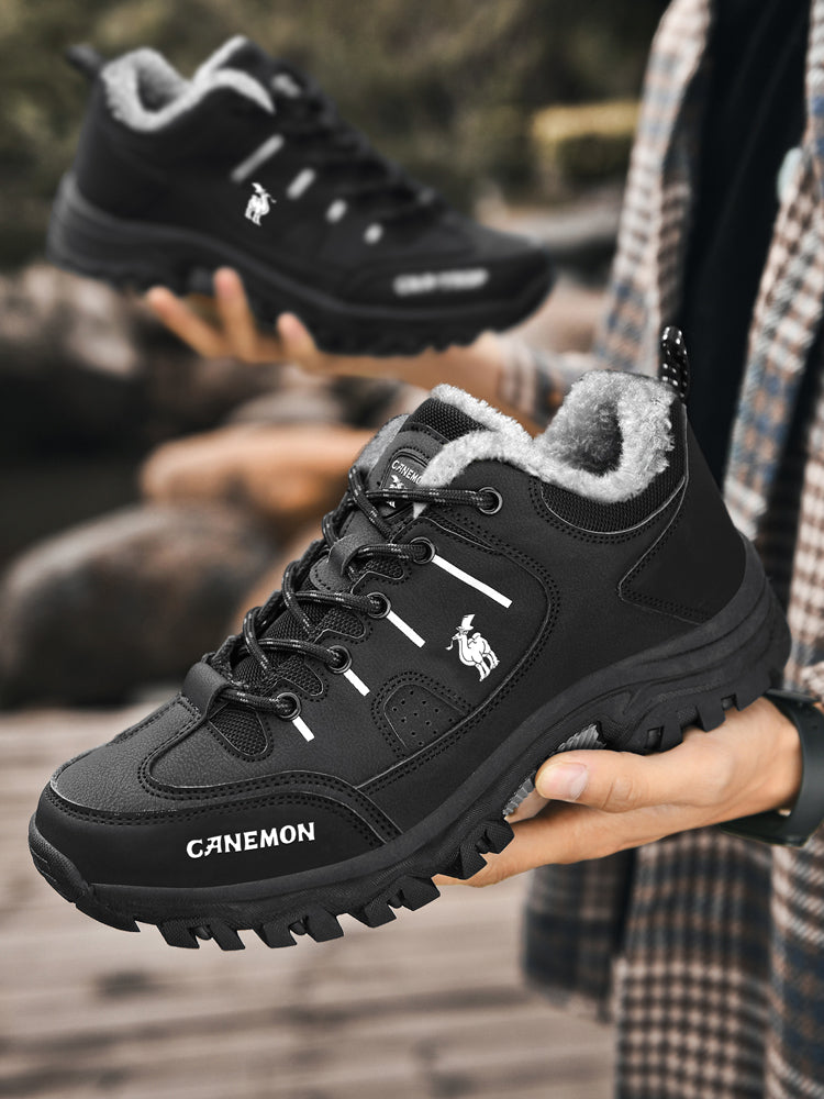 CANEMON LY9739 men's winter casual shoes, Black, product view 6