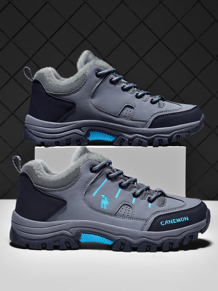 CANEMON LY9739 men's winter casual shoes, Blue-Gray, product view 3