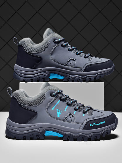 CANEMON LY9739 men's winter casual shoes, Blue-Gray, product view 3