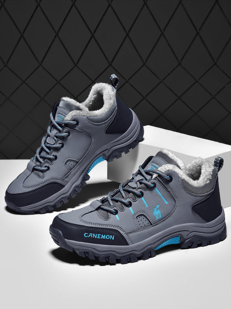 CANEMON LY9739 men's winter casual shoes, Blue-Gray, product view 4