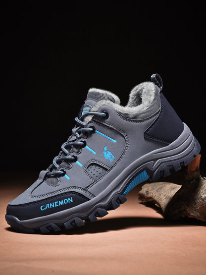 CANEMON LY9739 men's winter casual shoes, Blue-Gray, product view 5