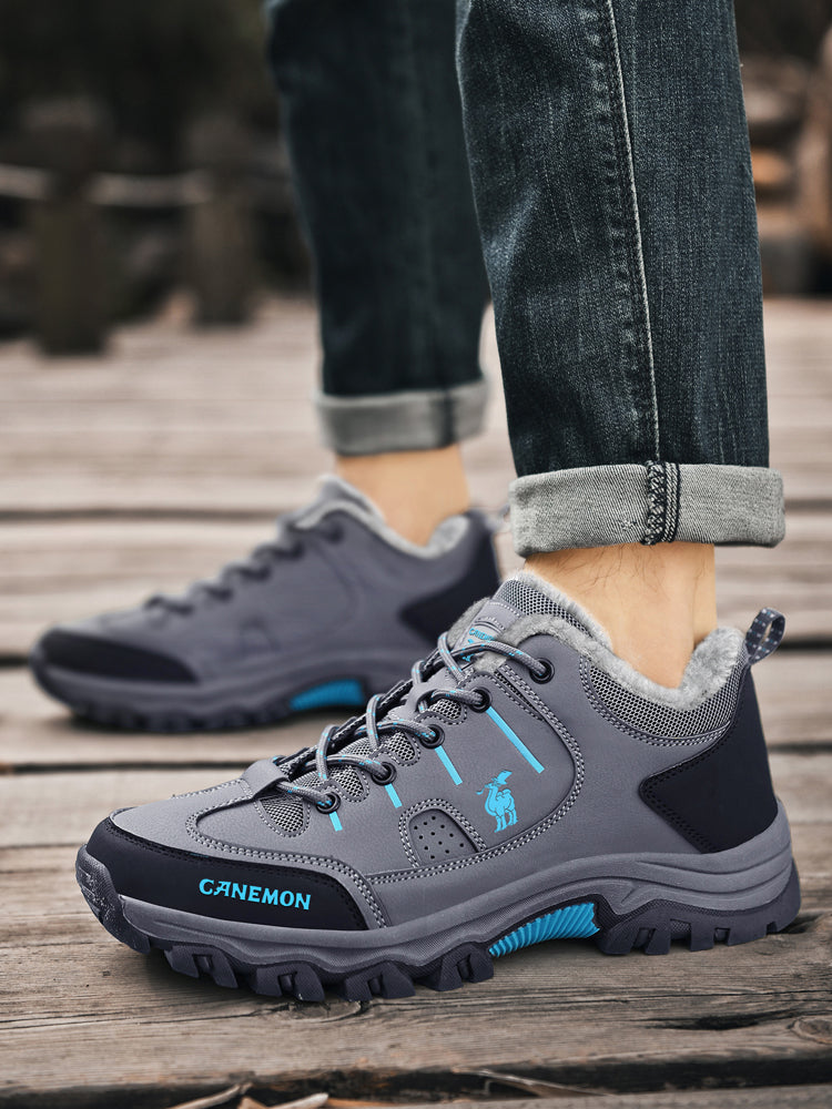 CANEMON LY9739 men's winter casual shoes, Blue-Gray, product view 6