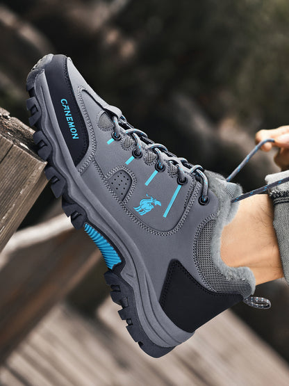 CANEMON LY9739 men's winter casual shoes, Blue-Gray, product view 7
