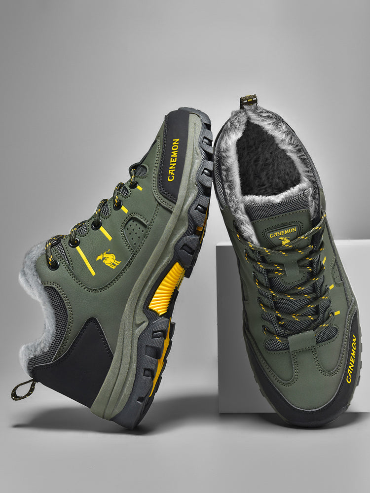 CANEMON LY9739 men's winter casual shoes, Green, product view 2